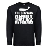 Black seinfeld   the sea was angry that day my friends Premium Sweatshirt - artisFamous