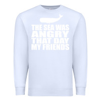 White seinfeld   the sea was angry that day my friends Premium Sweatshirt - artisFamous