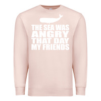 Pale Pink seinfeld   the sea was angry that day my friends Premium Sweatshirt - artisFamous