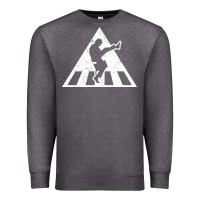 Charcoal Heather The Ministry of Silly Walks Distressed Premium Sweatshirt - artisFamous