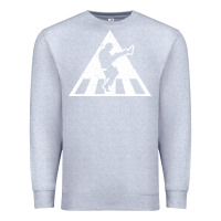 Heather Grey The Ministry of Silly Walks Distressed Premium Sweatshirt - artisFamous