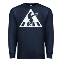Navy The Ministry of Silly Walks Distressed Premium Sweatshirt - artisFamous