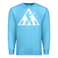 Ocean Blue The Ministry of Silly Walks Distressed Premium Sweatshirt - artisFamous