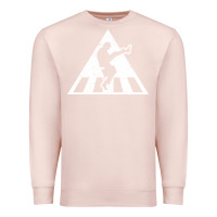 Pale Pink The Ministry of Silly Walks Distressed Premium Sweatshirt - artisFamous