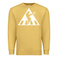 Antique Gold The Ministry of Silly Walks Distressed Premium Sweatshirt - artisFamous