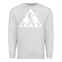 Dove Grey The Ministry of Silly Walks Distressed Premium Sweatshirt - artisFamous