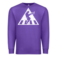 Purple The Ministry of Silly Walks Distressed Premium Sweatshirt - artisFamous