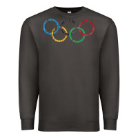 Smoke OLYMPIC RINGS Premium Sweatshirt - artisFamous