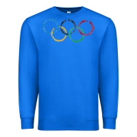 True Royal OLYMPIC RINGS Premium Sweatshirt - artisFamous