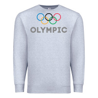 Heather Grey OLYMPIC RINGS Premium Sweatshirt - artisFamous
