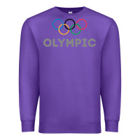 Purple OLYMPIC RINGS Premium Sweatshirt - artisFamous