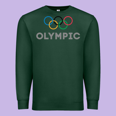 Olympic Rings Premium Sweatshirt Designed By Artisfamous