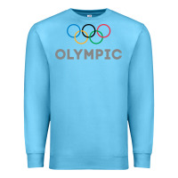 Ocean Blue OLYMPIC RINGS Premium Sweatshirt - artisFamous
