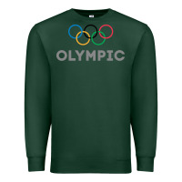 Sports Green OLYMPIC RINGS Premium Sweatshirt - artisFamous