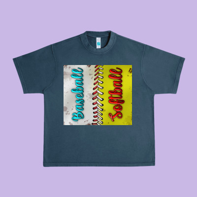Baseball And Softball Tumbler Urban Heavy Tee Designed By Bundleandbundleshop