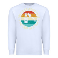 White CBD Oil Changing Lives Premium Sweatshirt - artisFamous