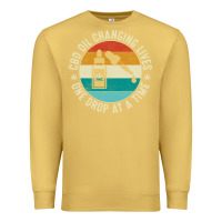 Antique Gold CBD Oil Changing Lives Premium Sweatshirt - artisFamous