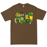 Cacao St. Patrick's Day coffee cups Premium Tee - HowdyJamesFarm