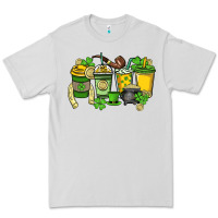 Dove Grey St. Patrick's Day coffee cups Premium Tee - HowdyJamesFarm