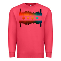 Cardinal chicago flag skyline Premium Sweatshirt - artisFamous