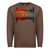 Chestnut chicago flag skyline Premium Sweatshirt - artisFamous