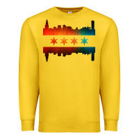 Lemon chicago flag skyline Premium Sweatshirt - artisFamous