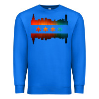 True Royal chicago flag skyline Premium Sweatshirt - artisFamous