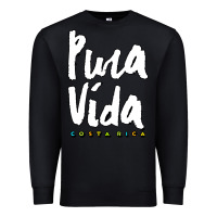 Black costa rica pura vida Premium Sweatshirt - artisFamous