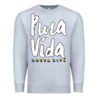 Heather Grey costa rica pura vida Premium Sweatshirt - artisFamous