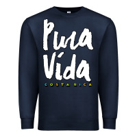 Navy costa rica pura vida Premium Sweatshirt - artisFamous