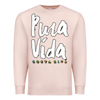 Pale Pink costa rica pura vida Premium Sweatshirt - artisFamous