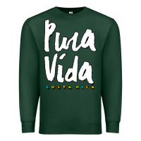 Sports Green costa rica pura vida Premium Sweatshirt - artisFamous