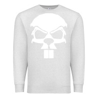 Oatmeal Heather crazy beaver skull Premium Sweatshirt - artisFamous