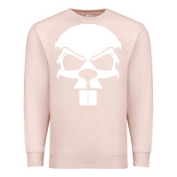 Pale Pink crazy beaver skull Premium Sweatshirt - artisFamous