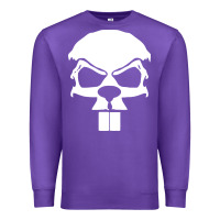 Purple crazy beaver skull Premium Sweatshirt - artisFamous