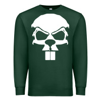 Sports Green crazy beaver skull Premium Sweatshirt - artisFamous