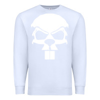 White crazy beaver skull Premium Sweatshirt - artisFamous