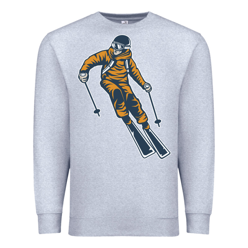 Born To Ski Premium Sweatshirt by artisFamous | Teevron