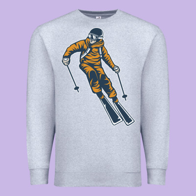 Born To Ski Premium Sweatshirt Designed By Artisfamous