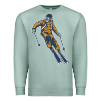 Seafoam born to ski Premium Sweatshirt - artisFamous