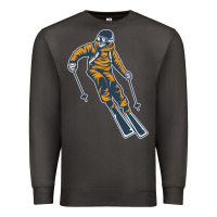 Smoke born to ski Premium Sweatshirt - artisFamous