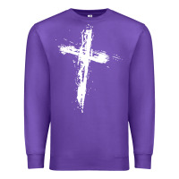 Purple cross Premium Sweatshirt - artisFamous