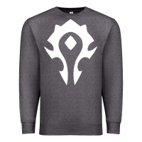 Charcoal Heather horde symbol Premium Sweatshirt - artisFamous