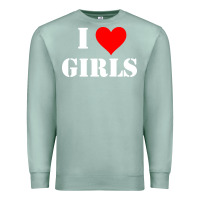 Seafoam i love girls Premium Sweatshirt - artisFamous