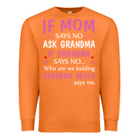 Carrot if mom says no ask grandma if grandma says no Premium Sweatshirt - artisFamous
