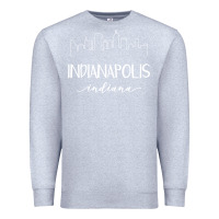 Heather Grey indiana Premium Sweatshirt - artisFamous