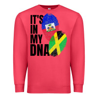 Cardinal jamaican and haitian mix flag dna heritage Premium Sweatshirt - artisFamous