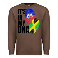 Chestnut jamaican and haitian mix flag dna heritage Premium Sweatshirt - artisFamous