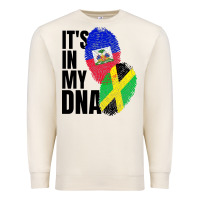 Sandshell jamaican and haitian mix flag dna heritage Premium Sweatshirt - artisFamous