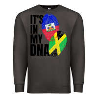 Smoke jamaican and haitian mix flag dna heritage Premium Sweatshirt - artisFamous